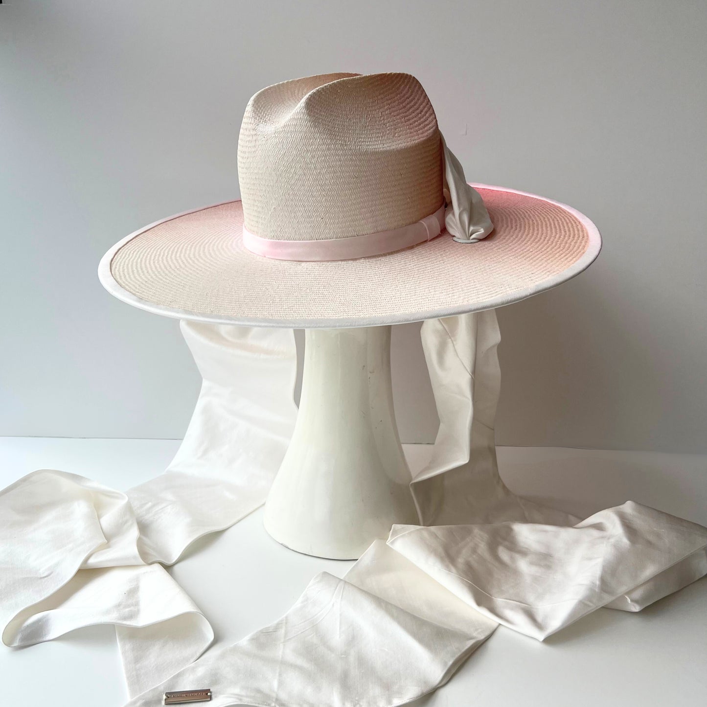 Baker Ombre Hat with Sash: Musk
