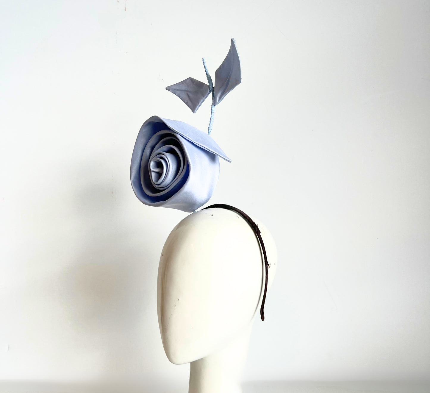 Kirby Rose Headband: Pale Blue