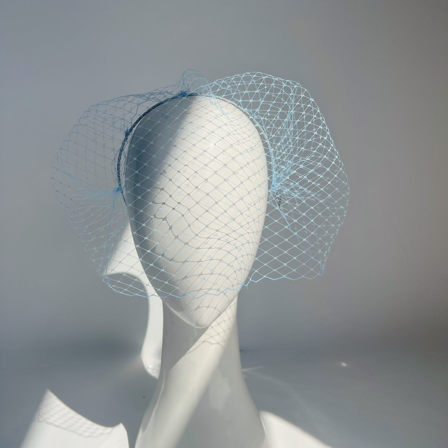 Cleo Veiling Headband: Sky Blue