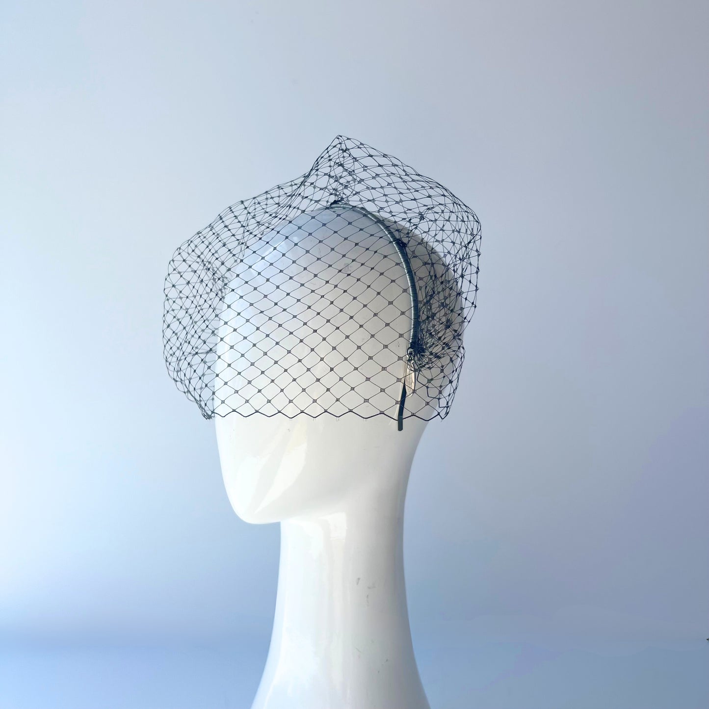 Cleo Veiling Headband: Black
