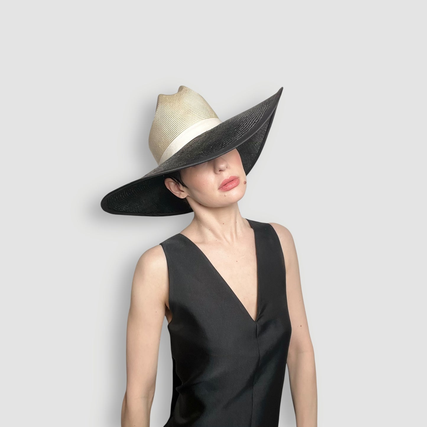 Raphael Hat: Off White with Black