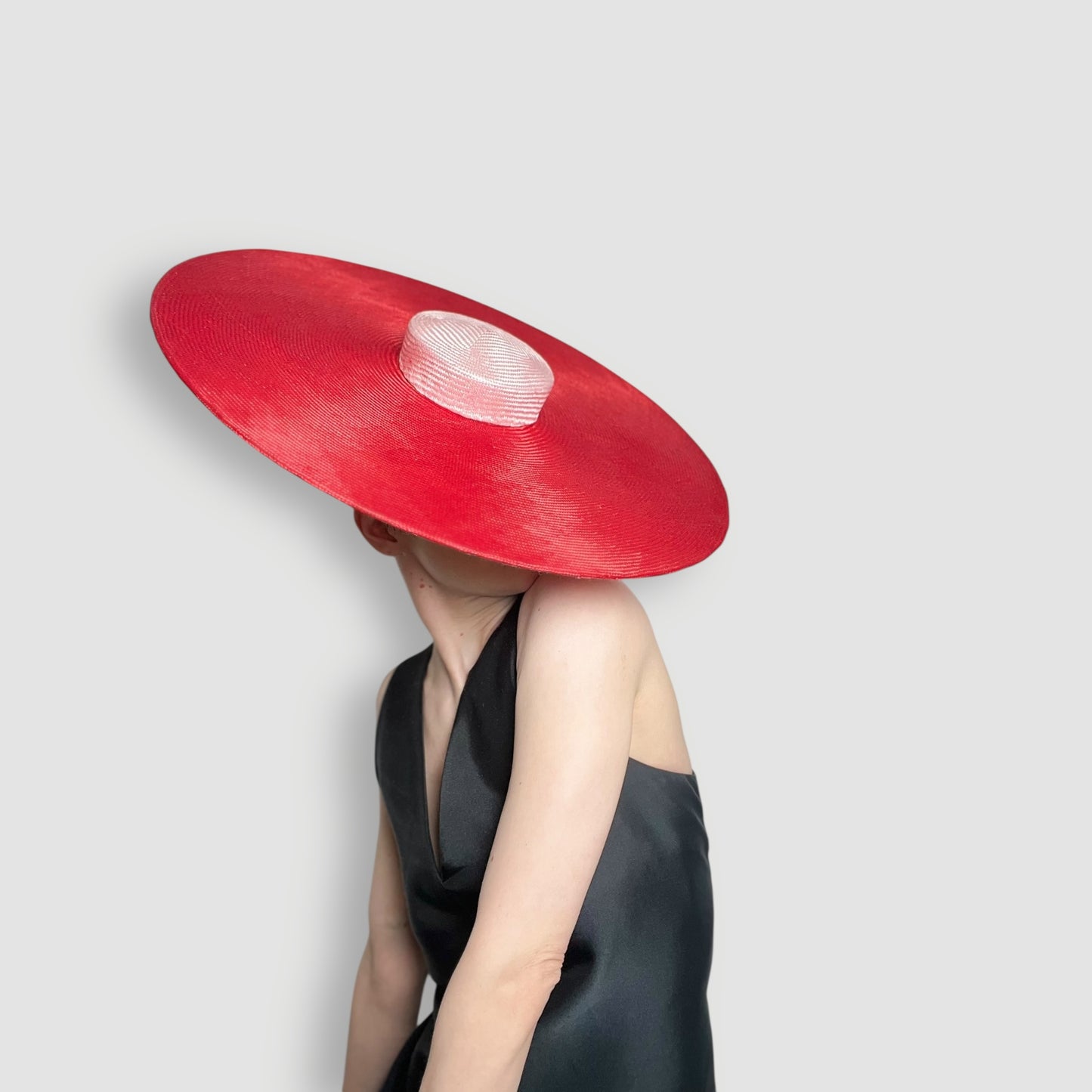 Soleil Duo Boater: Pink and Red