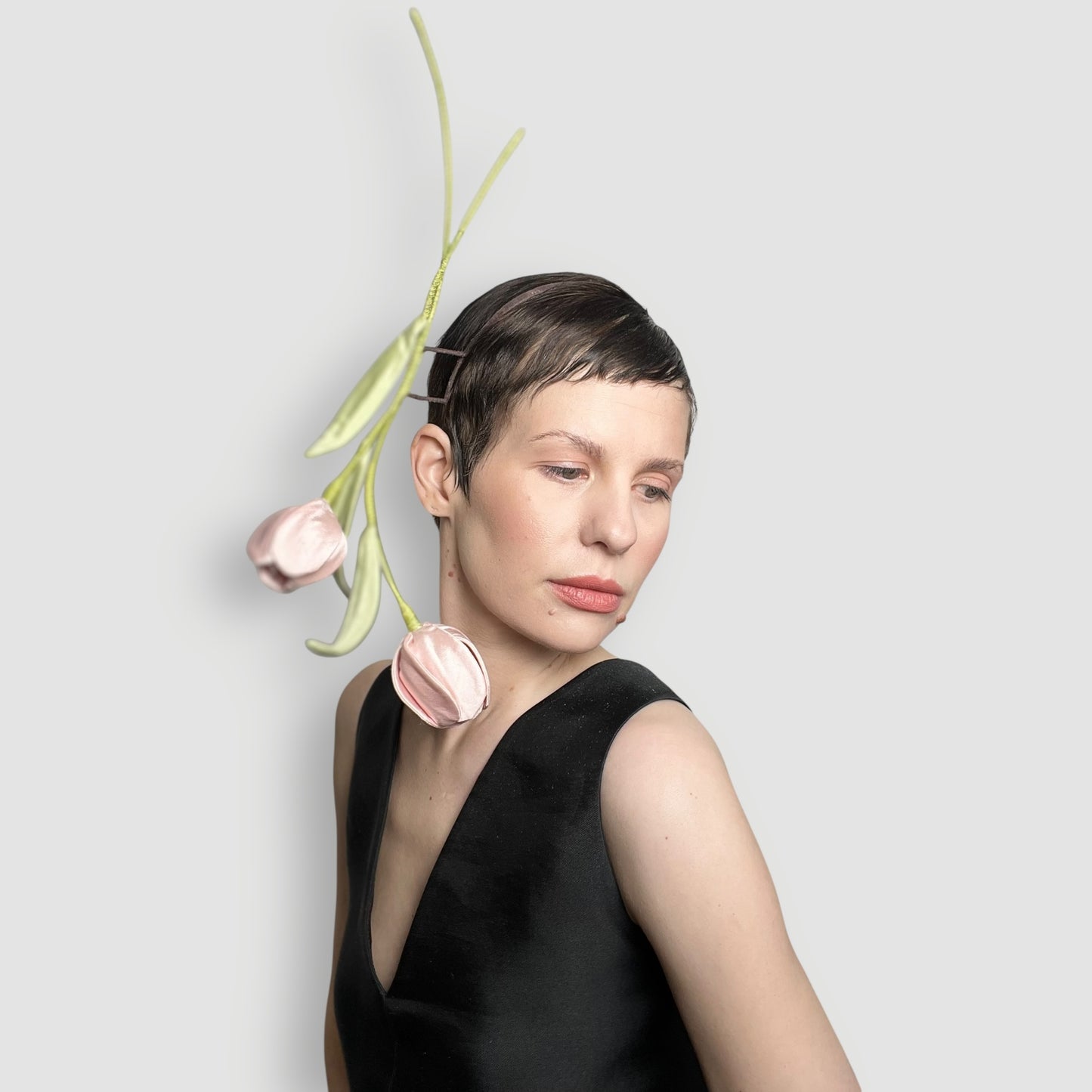 Yves Tulip Headband: Soft Pink