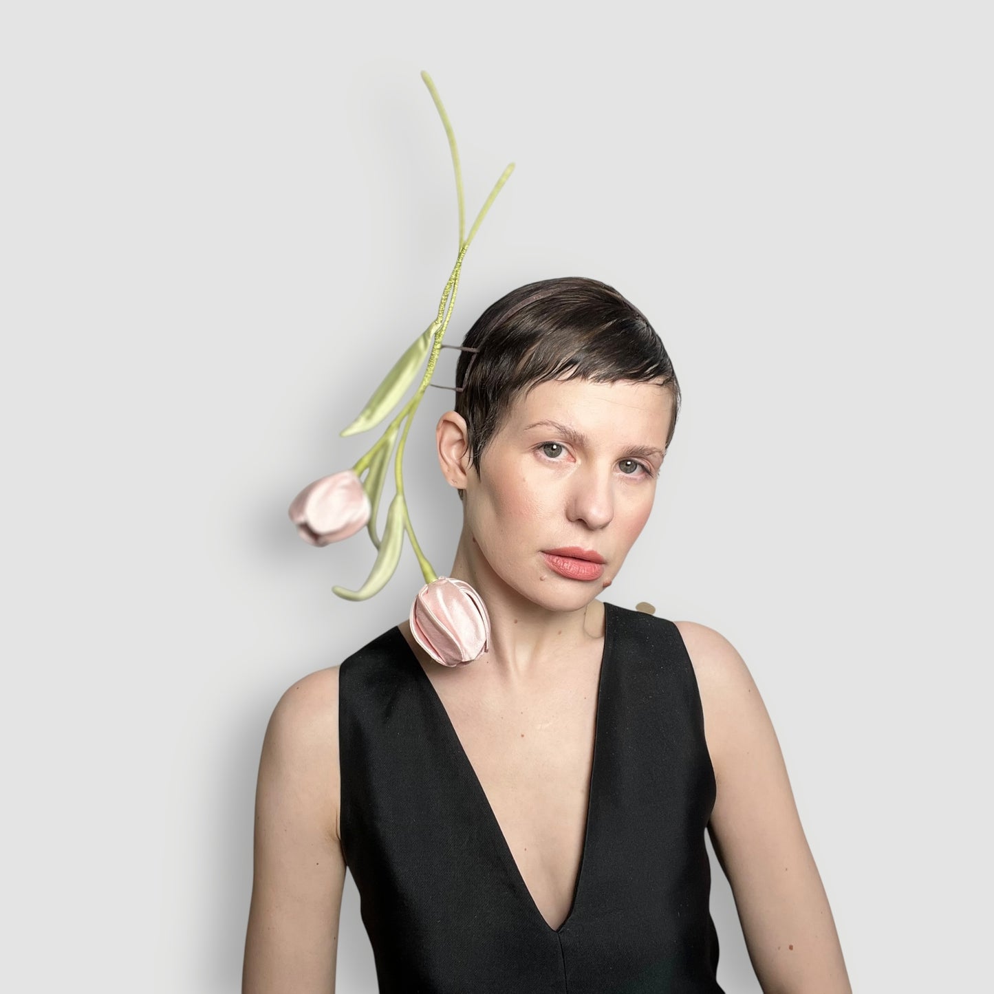 Yves Tulip Headband: Soft Pink
