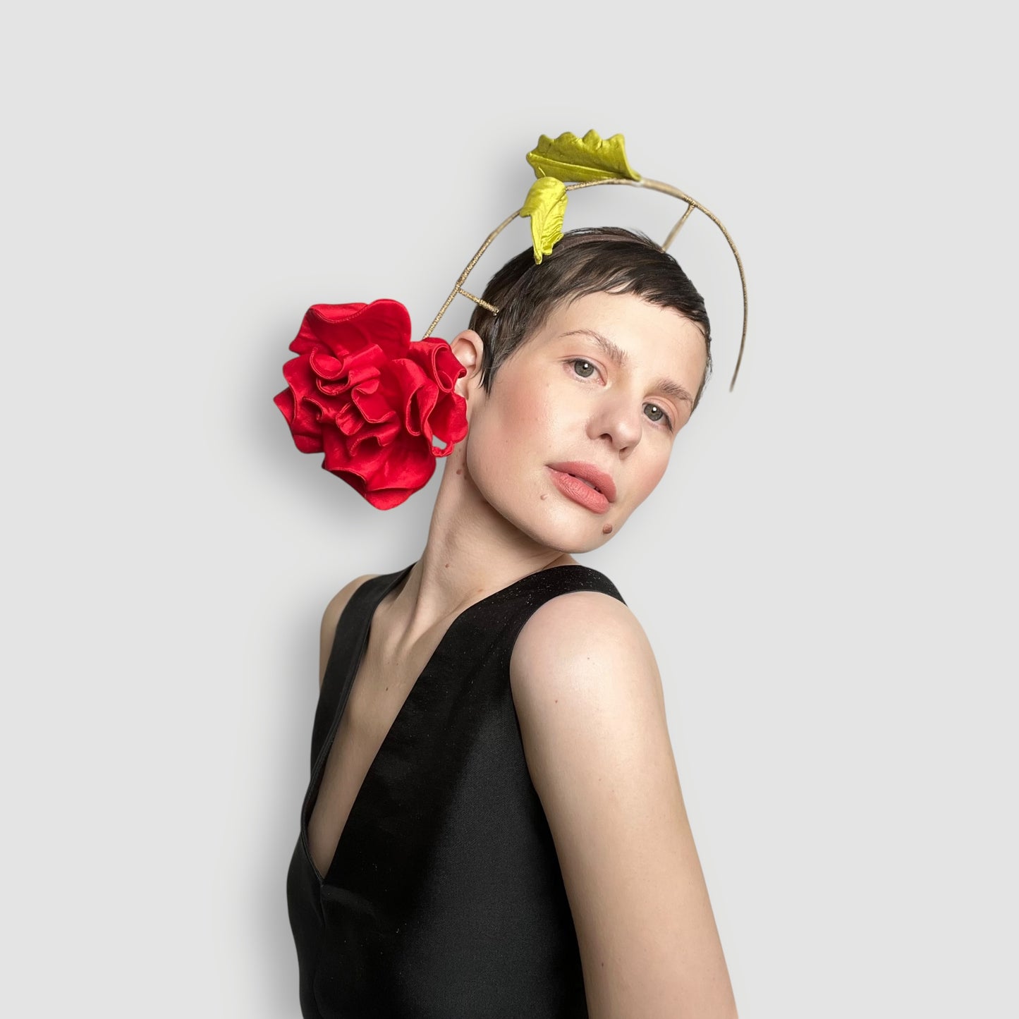 Austin Rose Headband: Red