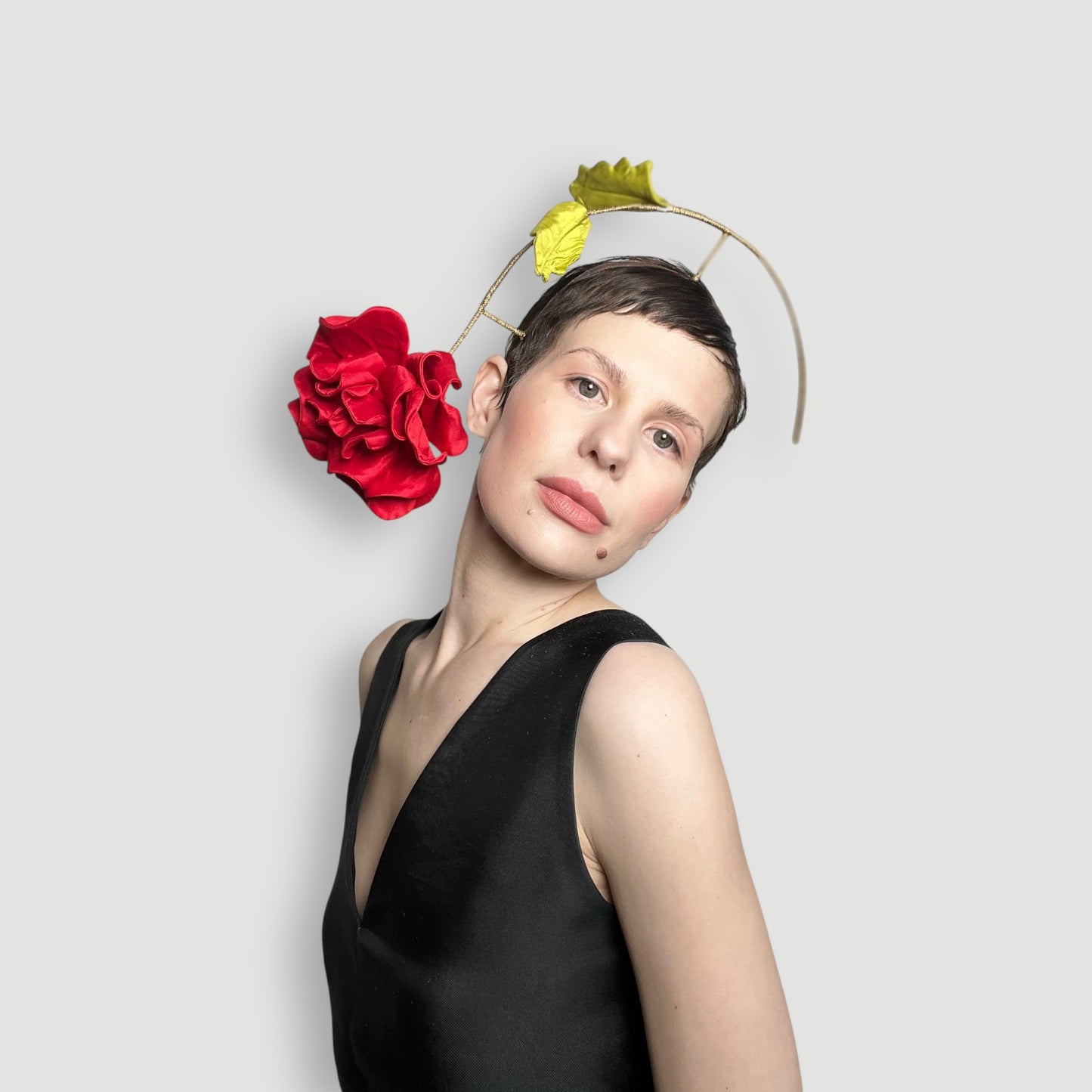 Austin Rose Headband: Red