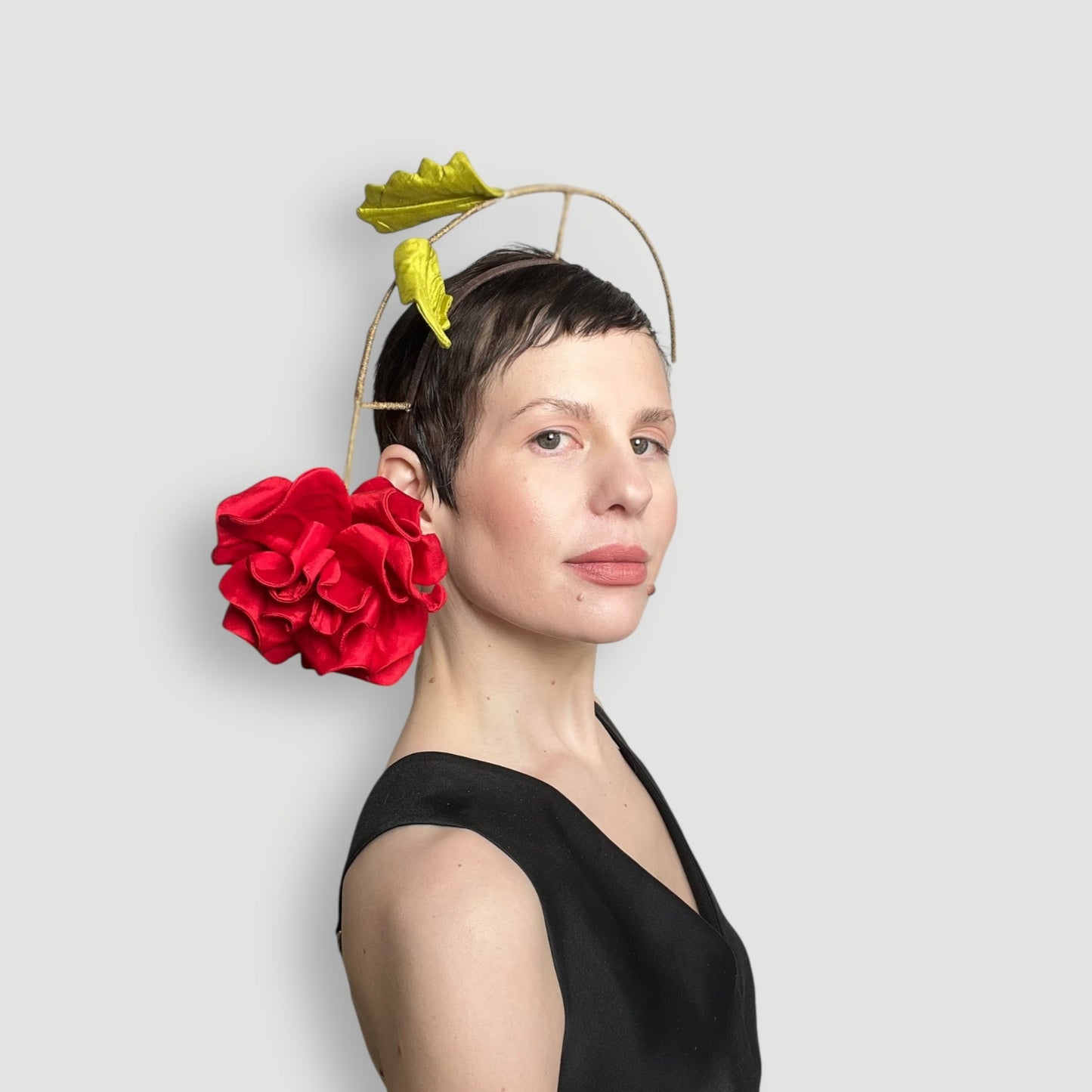 Austin Rose Headband: Red