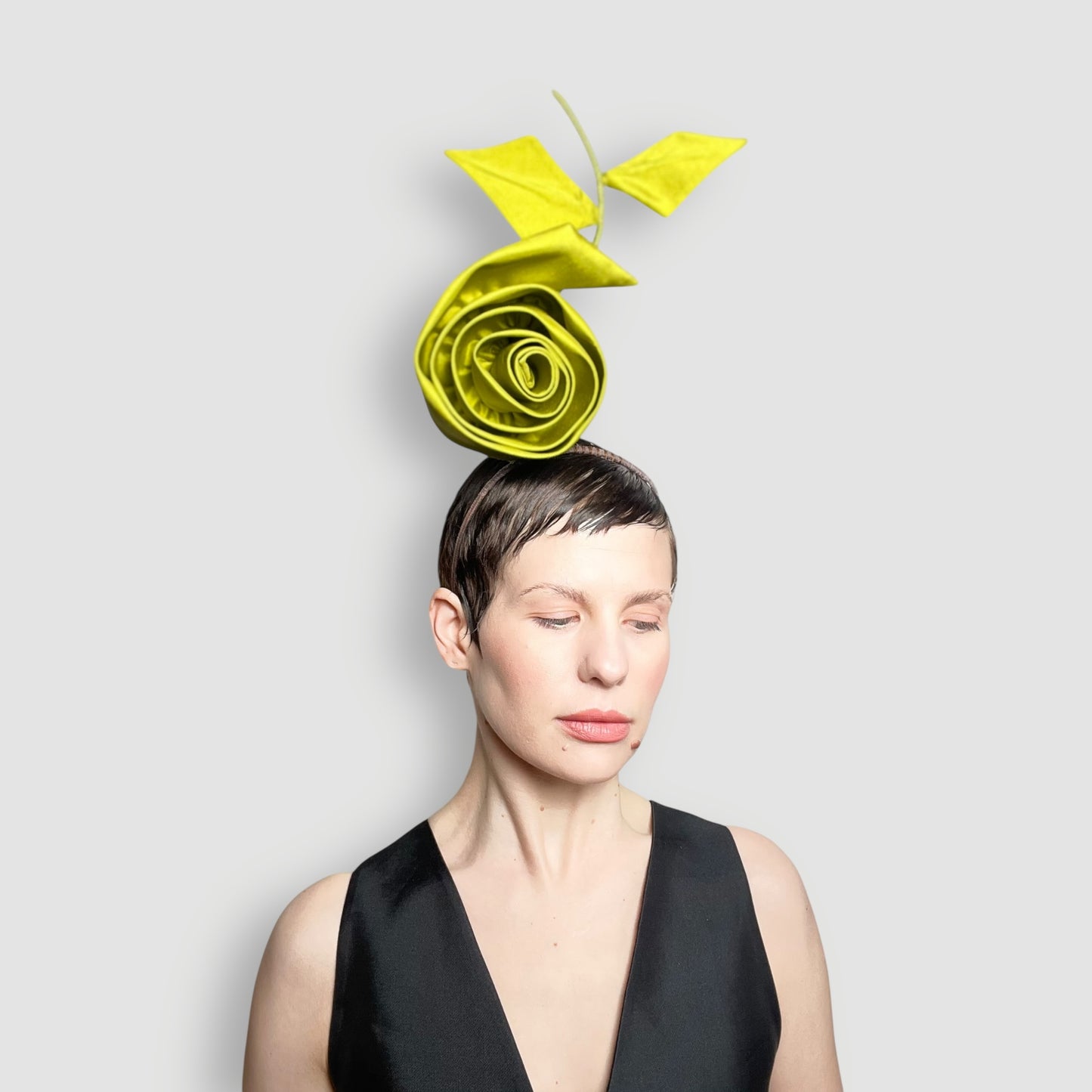Kirby Rose Headband: Chartreuse