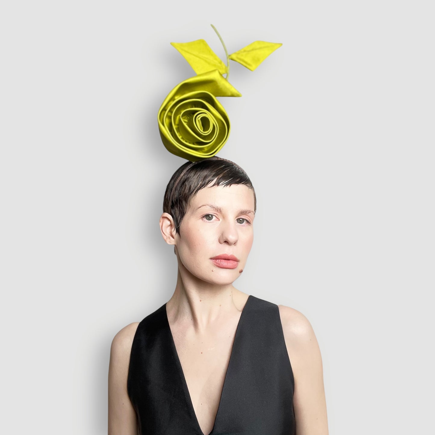 Kirby Rose Headband: Chartreuse