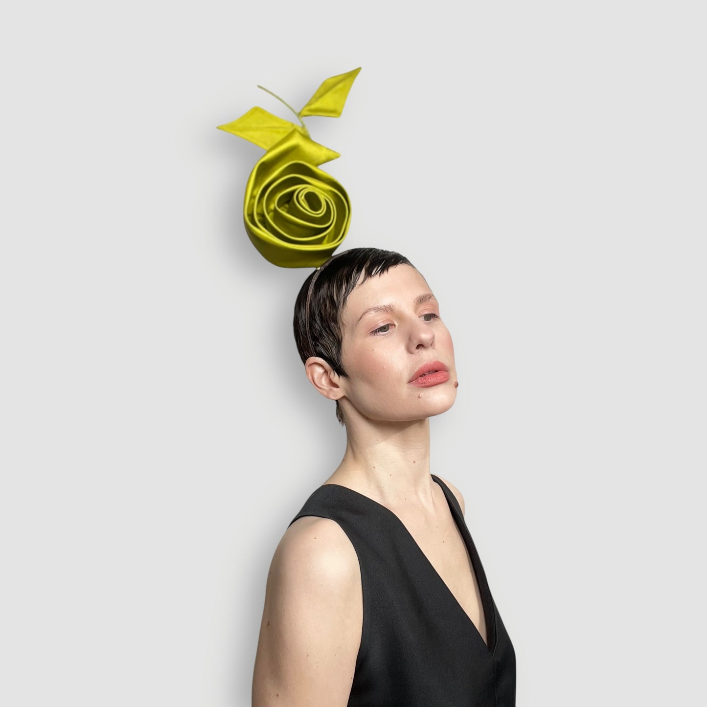 Kirby Rose Headband: Chartreuse
