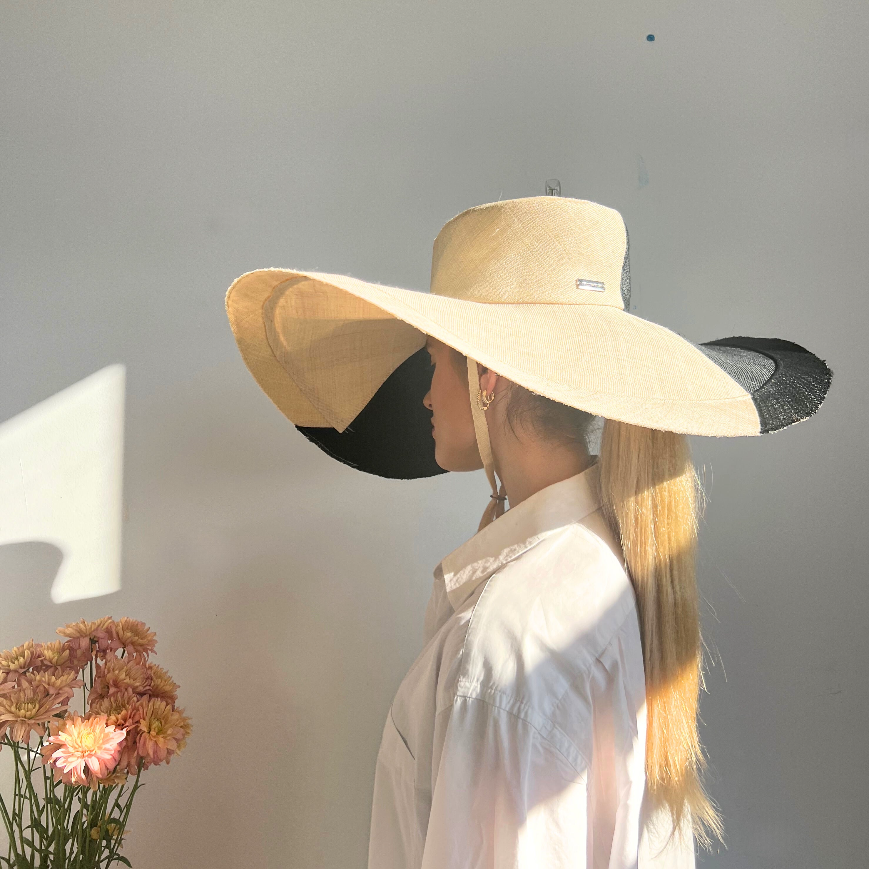 Claude Sun Hat: Black and White Duo