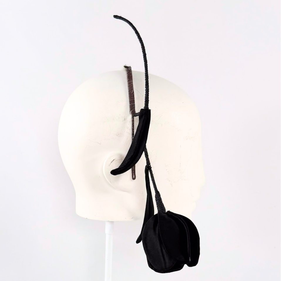 Henri Tulip Headband: Black