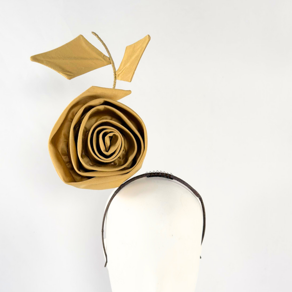 Kirby Rose Headband: Soft Gold