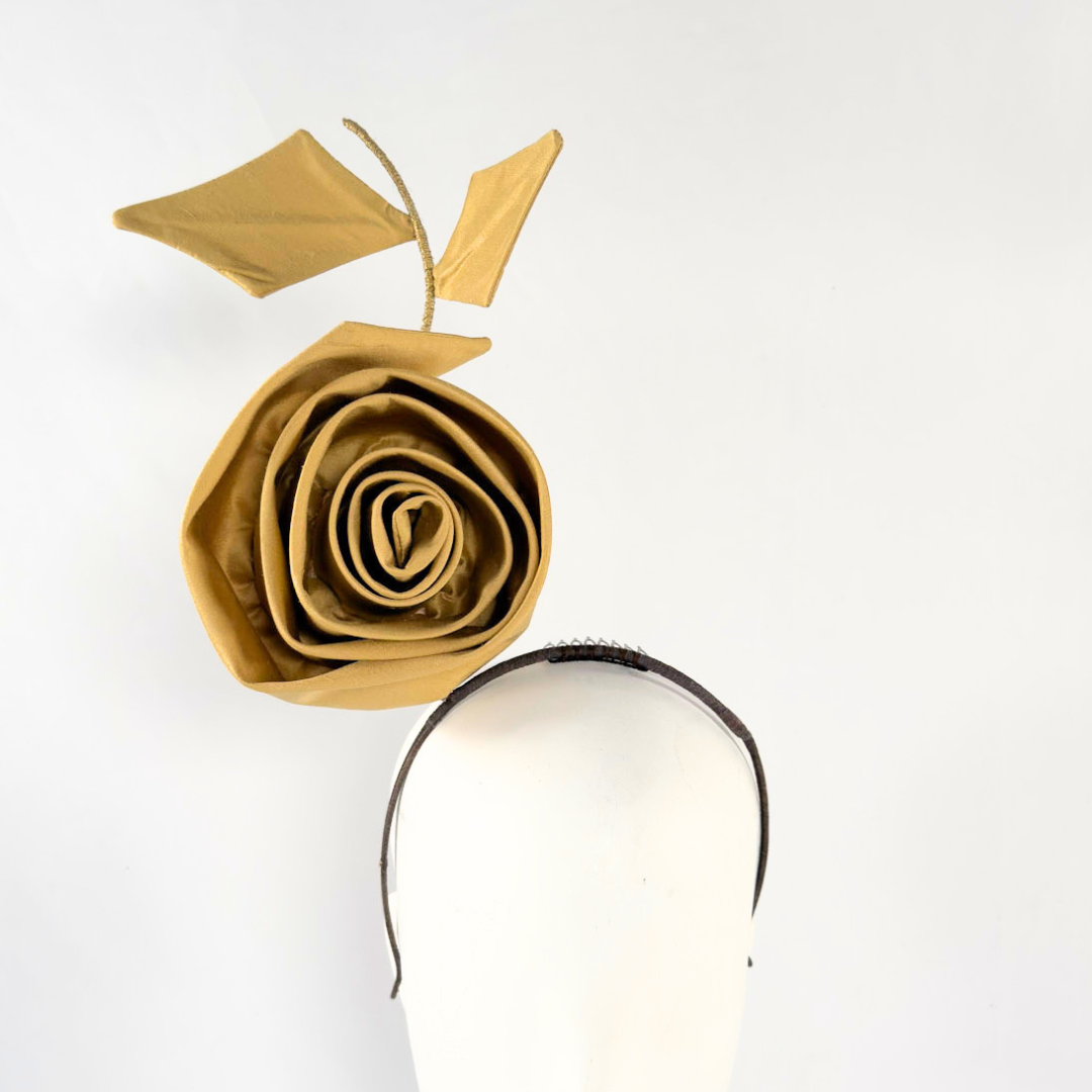 Kirby Rose Headband: Soft Gold