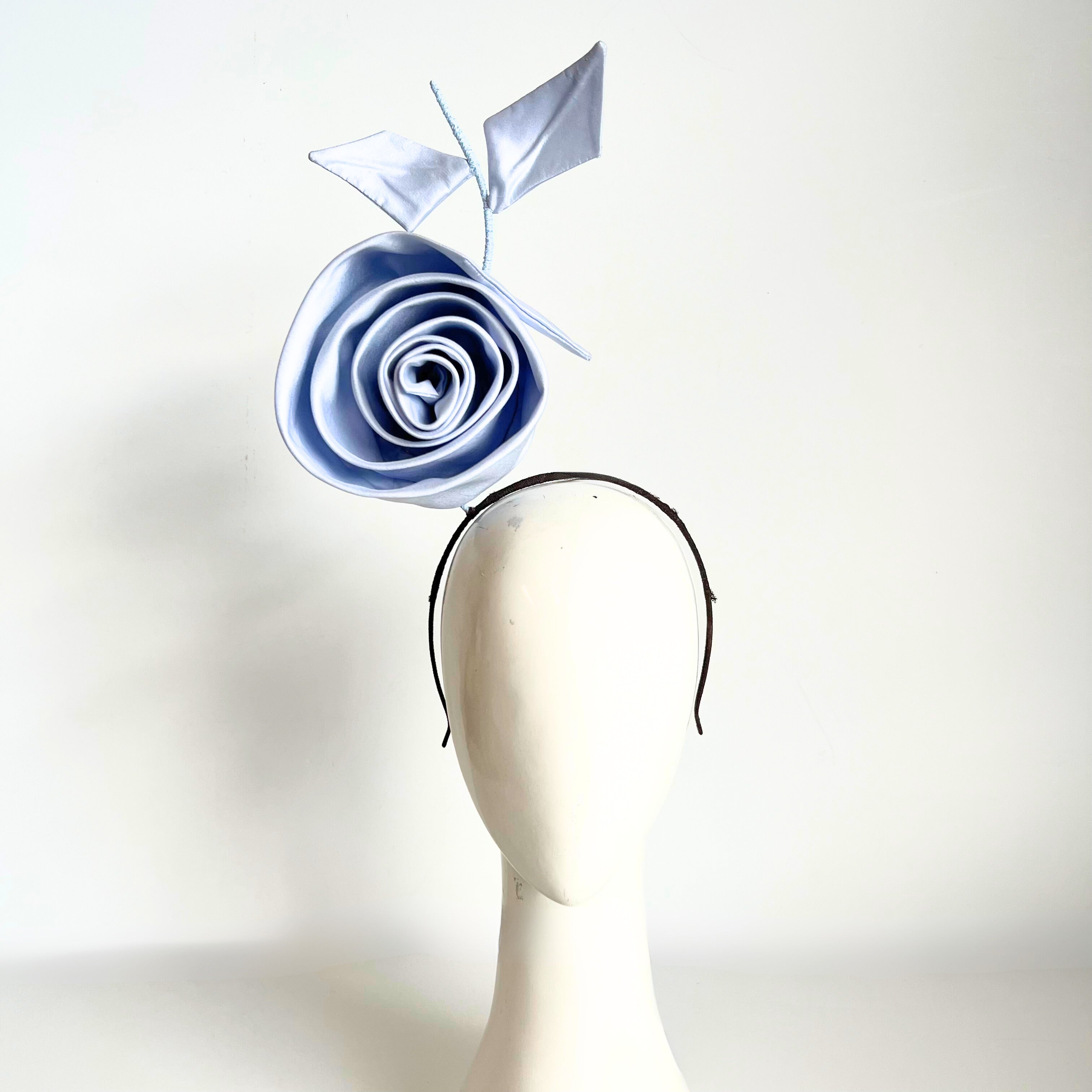 Kirby Rose Headband: Pale Blue
