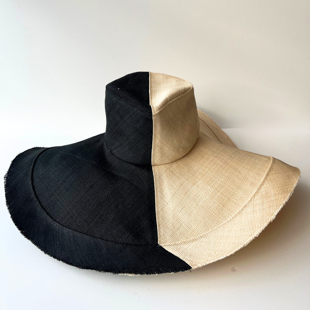 Claude Sun Hat: Black and White Duo