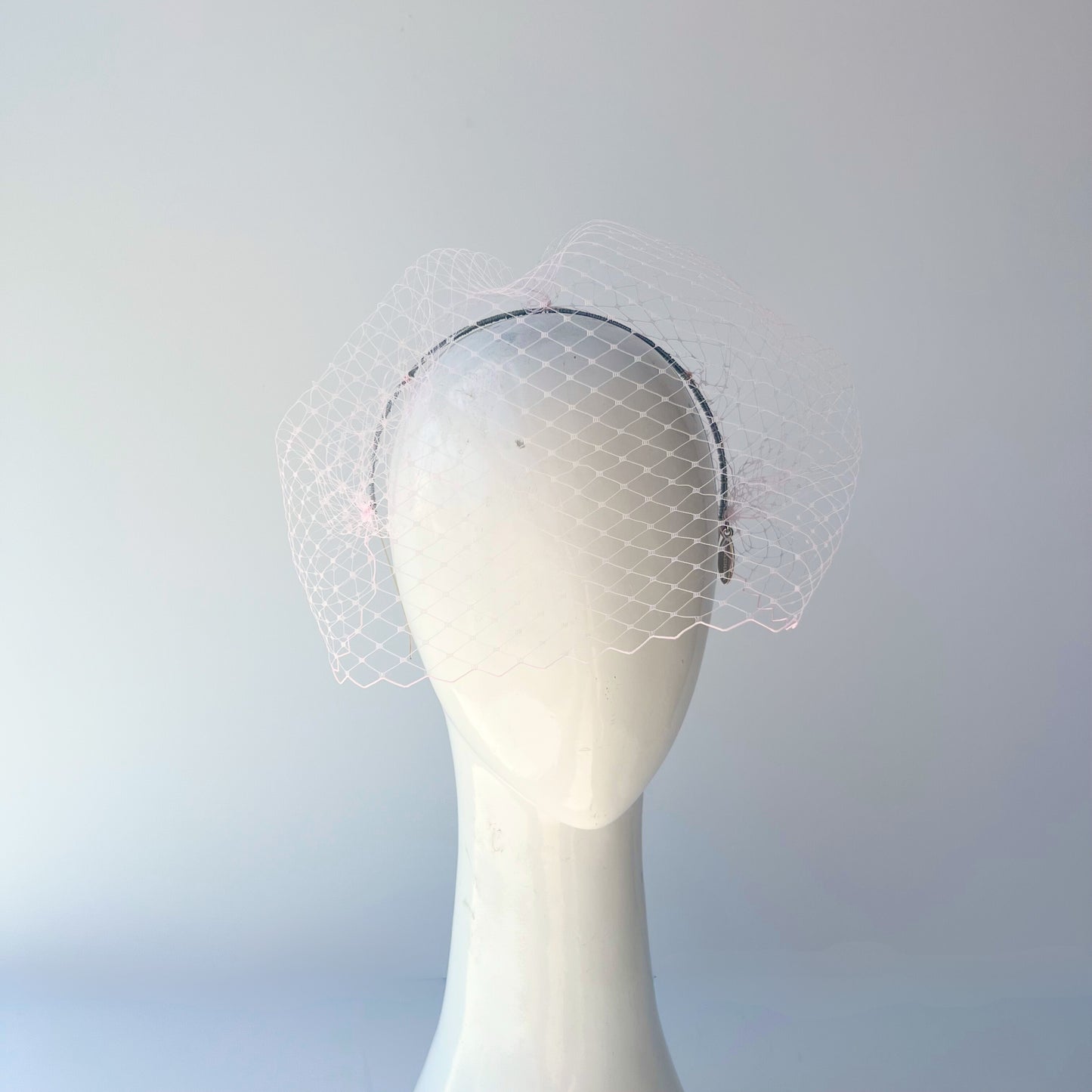 Cleo Veiling Headband: Light Pink