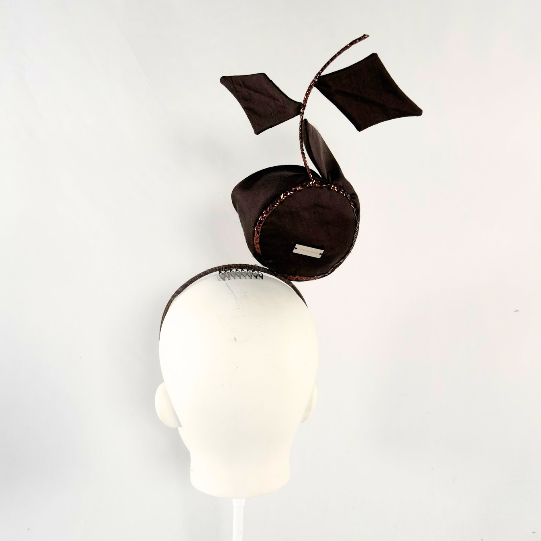 Kirby Rose Headband: Dark Brown
