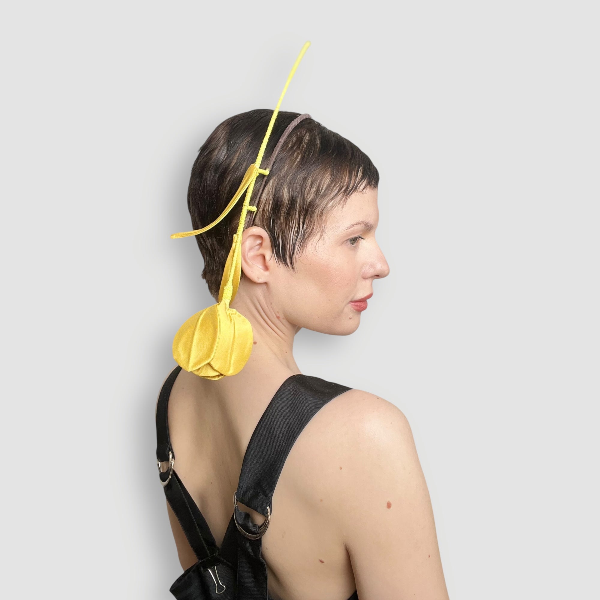 Henri Tulip Headband: Yellow