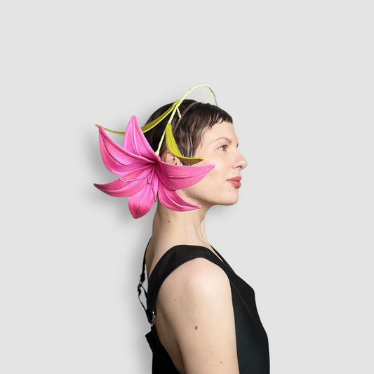 Wray Lily Headband- Bright Pink