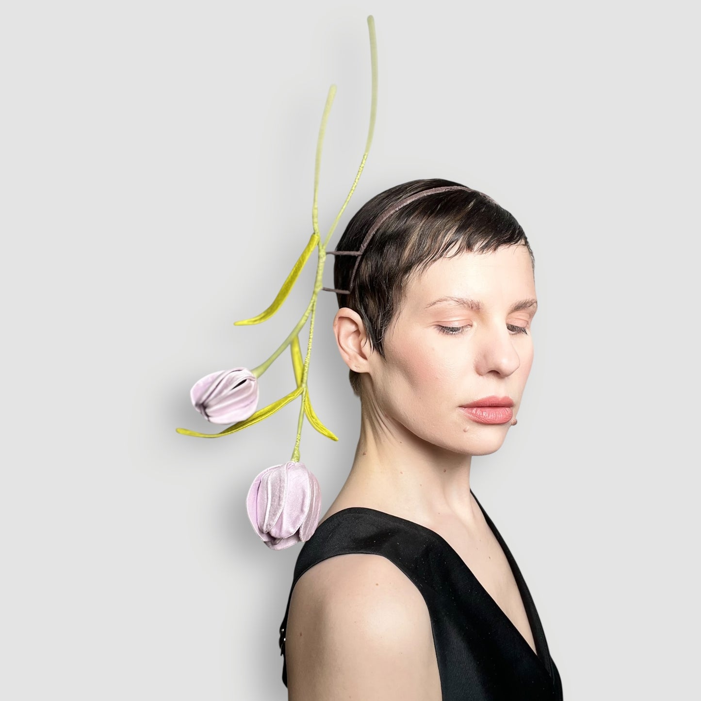 Yves Tulip Headband: Lilac