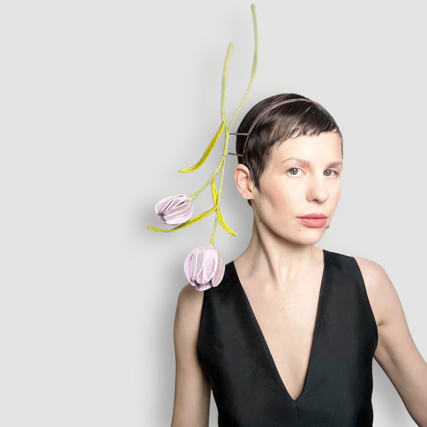 Yves Tulip Headband: Lilac