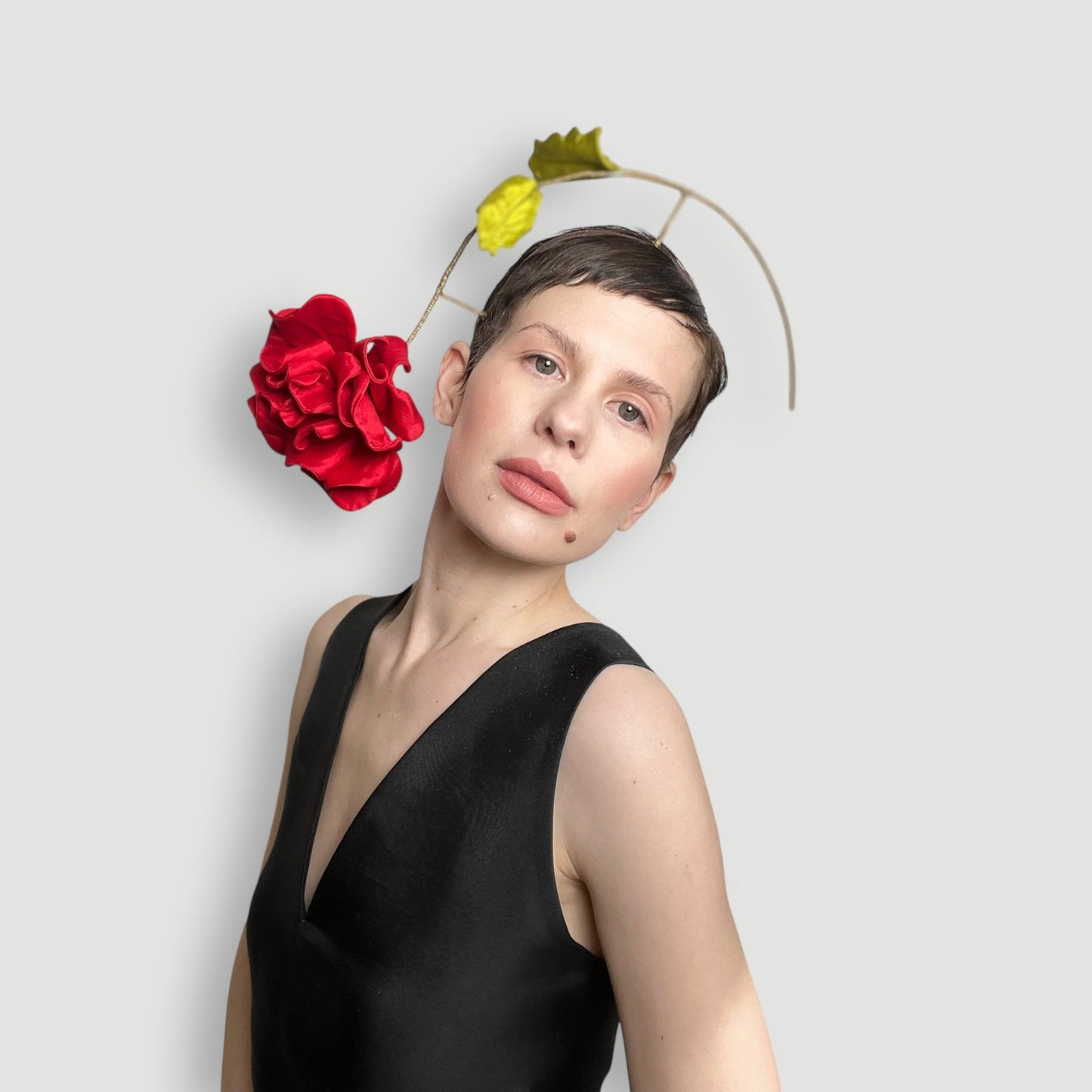Austin Rose Headband: Red